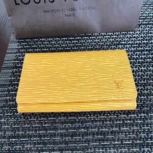 Louis Vuitton Epi Leather Wallet - Yellow